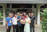 1 สิงหาคม 2557-รับกระเช้าขอบคุณจากบัณฑิต 2552 ภาคปกติ